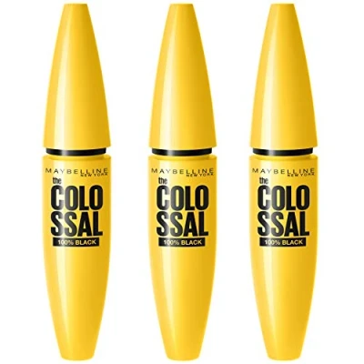 Bild av Maybelline New York The Colossal Mascara, 01 100% Svart, 3 x 10,7 ml