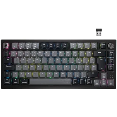 Bild av CORSAIR K65 PLUS trådlös 75% RGB hot swappbart mekaniskt speltangentbord — försmord MLX röda linjära brytare toppmonterade ljuddämpning med dubbla lager PBT tangenter QWERTY UK