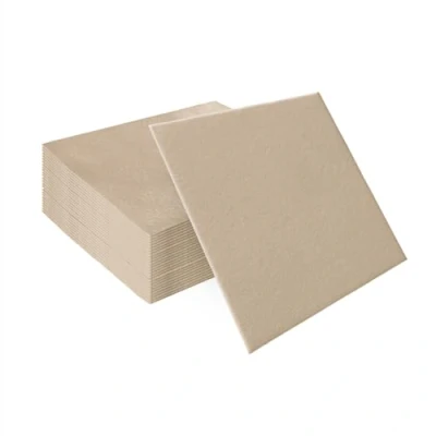 Bild av PAW servetter av Airlaid tygliknande (40 x 40 cm) I 50 stycken perfekt för bröllop, dop, nattvardsgång, födelsedag tygservetter enfärgade, beige, färg: Monocolor beige