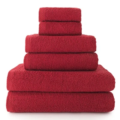 Bild av Towel Pack med 2 Handdukar, Bad eller duschhanddukar och Bidéhanddukar Handduksuppsättning 100% Bomull 500g/m2