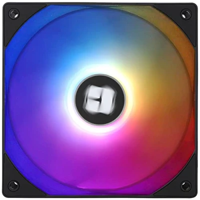 Bild av Thermalright TL C12RB S V2 CPU fläkt hölje kylare PWM fläkt, 4 stifts anslutning datorfläkt med ARGB skärm, 1500RPM hastighet PC kylning omvänd (120 mm, svart)