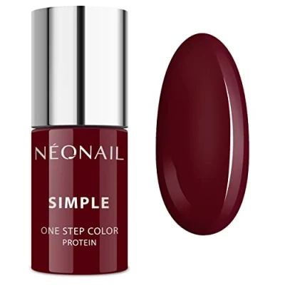 Bild av NÉONAIL röd Xpress UV nagellack 3 i 1 Simple One Step Color Protein Glamorous 8076 7, 7,2 ml