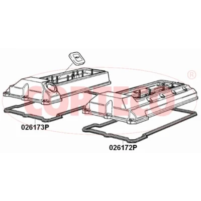 Bild av CORTECO 026173P Joint De Cache Culbuteurs BMW: 7, 5 Berline, Touring