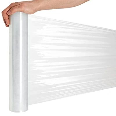 Bild av RAGO® Flyttförpackning palettfilm 7,5 x 40 cm 130 m flyttfilm transparent förpackning sträckfilm Osmotic plast wrap rulle