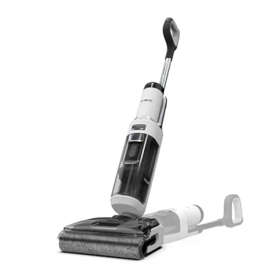 Bild av Tineco Floor One Stretch S6 våttorr dammsugare, 180 platt design dammsugartork 13cm ligghöjd, 70C 5min FlashDry självrengöring, 3 sidig kantrengöring 40min drifttid Rengöring under djupa möbler