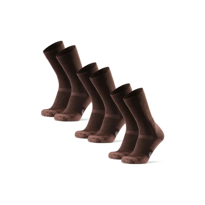 Bild av Danish Endurance Classic Hiking Socks 3 PACK Träningssockor, Storlek: 43 47, Oak brown