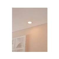 Bild av EGLO connect.z Smart Home LED badrumsinbyggnadsspot Fueva Z, ultraplatt, Ø 120 mm, ZigBee, app och röststyrning, ljusfärg justerbar, dimbar, metallinbyggnadsspot vit, IP44