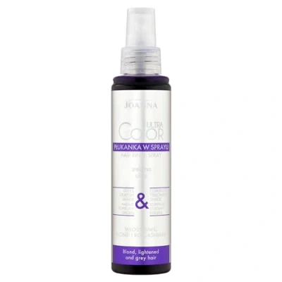 Bild av Joanna Ultra Color Silverfärgad balsamspray för blont och ljust hår Askgrå nyans Naturlig glans Eliminerar gula toner i håret Ljusar upp vitaliserar 150 ml