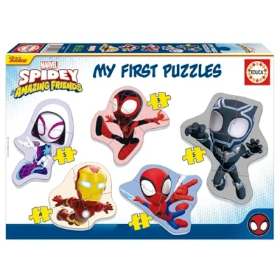 Bild av Educa My First Puzzles Spidey Uppsättning med 5 Baby Progressiva pussel 3 till bitar att lära sig olika svårighetsgrader när de växer. Rekommenderas från 24 Månader (19952)