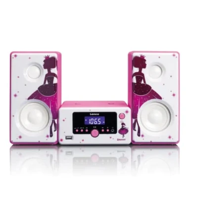 Bild av Lenco MC 020 Princess Micro set with FM Radio Bluetooth® USB and AUX ingang
