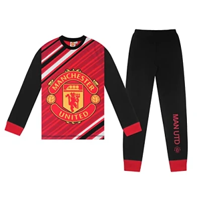 Bild av Manchester United FC Official Lång pyjamas för pojkar supporterpryl 13 14 år