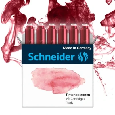 Bild av Schneider Pastell bläckpatron (standardpatroner för reservoarpennor) Blush, 6 stycken