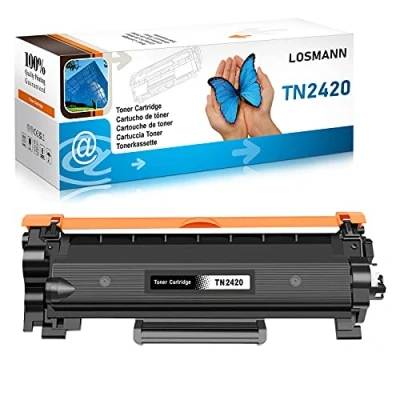 Bild av LOSMANN Tonerkassetter kompatibel för Brother TN2420 TN2410 FC L2710DW HL L2350DW DCP L2530DW L2510D MFC L2750DW L2710DN L2730DW L2370DN L2310D 1x Toner