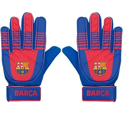 Bild av FC Barcelona Official Målvaktshandskar för barn ungdomar supporterpryl Blå BARCA Ungdom: 10 16 år