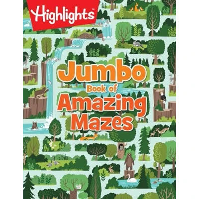 Bild av Jumbo Book of Amazing Mazes: Activity with 175+ Colorful Mazes for Kids, Highlights Maze Kids