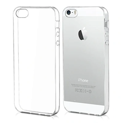 Bild av kwmobile Smartphone fodral kompatibelt med Apple iPhone SE (1.Gen 2016)/5/5S transparent TPU telefonfodral