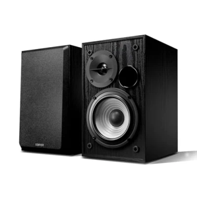 Bild av Edifier R990BT Bluetooth 5.4 Bokhylla Högtalare, 2.0 aktiv multimediahögtalare, 24W utgångseffekt, RCA/AUX/Bluetooth ingångar, Digital ljudbearbetning, MDF kabinett, App Control