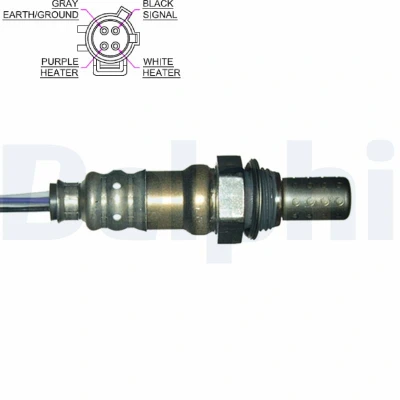 Bild av DELPHI ES20045 12B1 Sonde lambda planaire, chauffé CHRYSLER: PT Cruiser Break, Voyager 4, / GRAND 3, JEEP: CHEROKEE 2