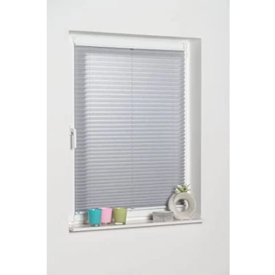 Bild av K home 688899 24 KlemmFix Plissee 85 x 130 cm (B L) grå ljusskydd + modernt krossat utseende ++