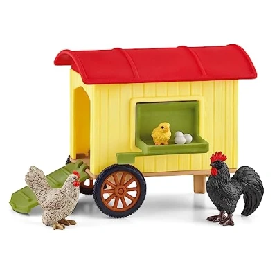 Bild av schleich FARM WORLD Mobilt hönshus, från 3 år, 42572 Bygglesaker, 5 Delar