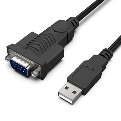 Bild av USB till seriell kabel 1,8 m, BENFEI RS 232/DB9 (9 stifts) adapter, produktivt chipset kompatibel med Windows 10/8.1/8/7, Mac OS X 10.6 och senare