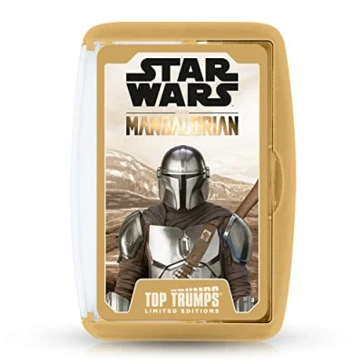Bild av Top Trumps Star Wars The Mandalorian Limited Editions kortspel, spela med Greef Karga, Moff Gideon, Boba Fett, Koska Reeves och Grogu själv, present leksak för pojkar flickor i åldern 6 plus