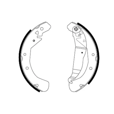 Bild av TEXTAR 91049000 Mâchoires De frein 230 42 avec levier à main OPEL: Vectra B Berline, Zafira A, Astra G CC, VAUXHALL: Mk3 CC