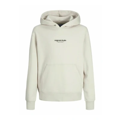Bild av JACK&amp;JONES JUNIOR Jorvesterbro Sweat Hood Noos Bn Mni huvtröja, Månstrål/passform: lös, 128