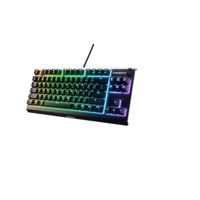 Bild av SteelSeries Apex 3 TKL RGB Gamingtangentbord Tenkeyless Kompakt E sport Formfaktor 8 zoners belysning Amerikansk QWERTY Layout