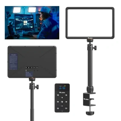 Bild av ULANZI K20 Key Light LED videolampa med fjärrkontroll, panel för professionell studio, 600 lumen 10 W, 11 tum, dimbar videolampa, 2500K 9 000K, Youtube/direktsändning