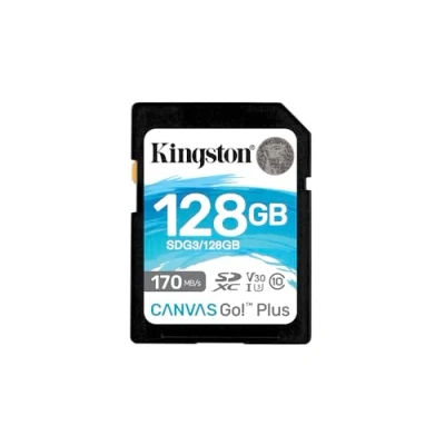 Bild av Kingston Canvas Go! Plus SD kort 128 GB SDXC 170R C10 UHS I U3 V30