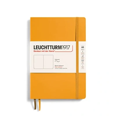 Bild av LEUCHTTURM1917 363402 Anteckningsbok medium (A5), softcover, 123 numrerade sidor, Rising Sun, blank