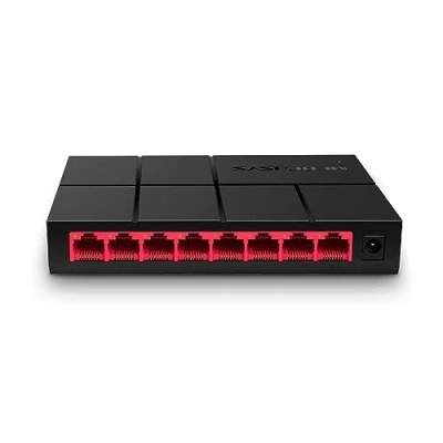 Bild av Mercusys Gigabit Ethernet switch med 8 portar 10/100/1 000 Mbps, RJ45 switch, plug and play, idealisk anslutningsdelning och nätverk för småföretag kontor, MS108G