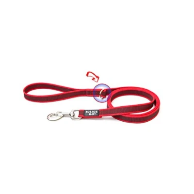 Bild av Julius K9 C&amp;G Super grip leash red/grey 20mm/1.8m with handle