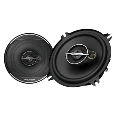 Bild av Pioneer TS A1371F 13 cm 3 vägs koaxialhögtalarset med 2 högtalare (max 300W vardera, 50W sinus), kraftfullt ljud, hög verkningsgrad, 54 mm installationsdjup, 121 installationsutskärning, galler