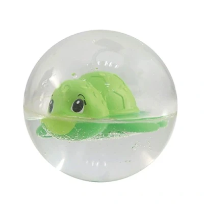 Bild av Simba ABC 104010105 bad och Greppboll Greppboll, är Mjuk Flexibel, Fylld med Vatten, Liten Söt Sköldpadda Färgglada Pärlor, 8 cm, Från 12 månader