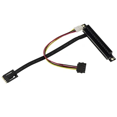 Bild av KALEA INFORMATIQUE Riser PCIe Gen 3.0 x 16 till M2 E A nyckel, bordsduk längd 20 cm