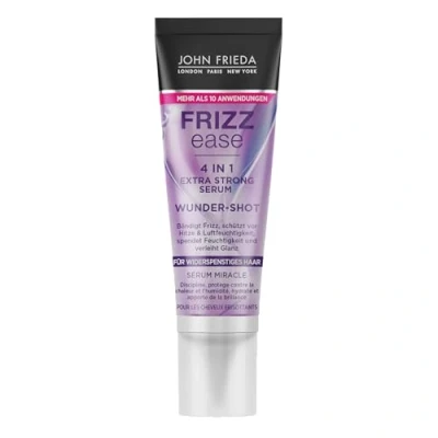 Bild av John Frieda 4 i 1 mirakel shot extra stark serum innehåll: 10 ml frizz ease serie bandfrizz skyddar mot värme och luftfuktighet