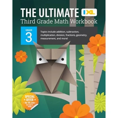 Bild av The Ultimate Grade 3 Math Workbook: Multiplication, Division, Addition, Subtraction, Fractions, Geometry, Measurement, Mixed Operations, and Word Problems for Classroom or Homeschool Curriculum