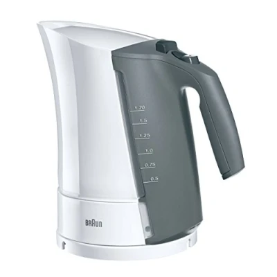 Bild av Braun MultiQuick 3 Vattenkokare WK 300, Praktiskt Handtag och Pop Up Lock, 4 vägskydd, System för Snabb Uppkokning, 1,7L Kapacitet, 2200 W, Vit