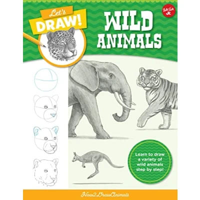 Bild av Let&#039;s Draw Wild Animals: Learn to a Variety of Animals Step by Step!: Volume 4