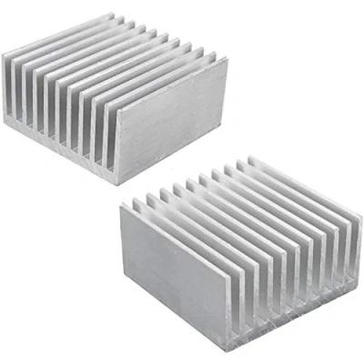 Bild av Kalolary Aluminiumchipset kylfläns silver för CPU LED power aktiv komponent 40 x 20 mm (2 st