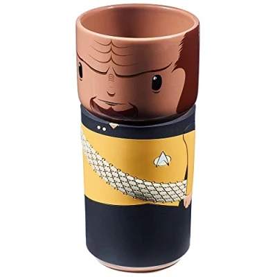 Bild av CosCups by Numskull Star Trek Worf keramisk mugg gåva med gummihylsa 400 ml Officiell varor