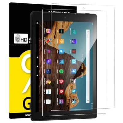 Bild av NEW&#039;C 2 pack, Skärmskydd Med Amazon Fire HD 10 (2019) Härdat Glas klar 9H hårdhet bubbelfritt