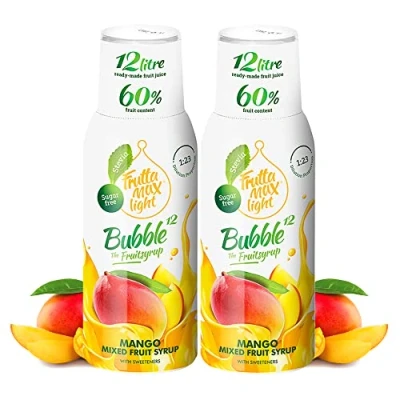 Bild av 2 pack Light Low Carb Fitness Sirap från FruttaMax Noll socker Med Stevia 50% fruktinnehåll (2x500ml) (2 x Mango Light)