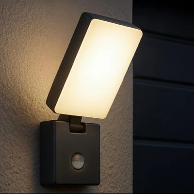 Bild av MIRATIC Vägglampa utomhu med Rörelsedetektor Räckvidd 9m Varmvit 3000K LED 800lm 10W Utomhusbelysning Terrass Trädgård Parkering IP65