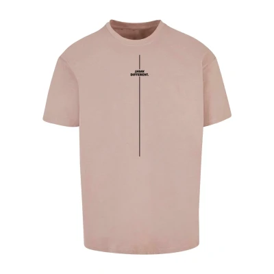 Bild av Merchcode Think Different Heavy Tshirt med print, Storlek: 5XL, Duskrose