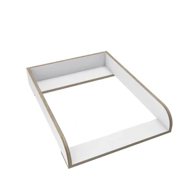 Bild av regalik Skötbordstillsats för Hemnes från IKEA, 50 cm Byråer, Avtagbar Skötbordstillsats, Rundade Frontpaneler, Vit, 2 mm ABS material, 72 x 54