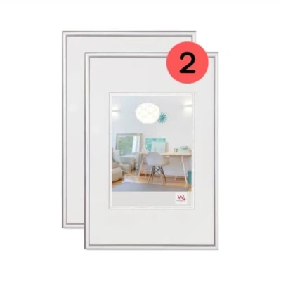 Bild av Walther Design Tavelram Silver 40 x 50 cm Dubbelpack, New Lifestyle plastram KV050SD