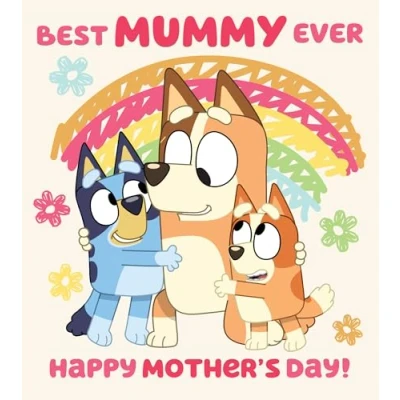 Bild av Bluey Happy Mother&#039;s Day Card Mummy With Love on temakort